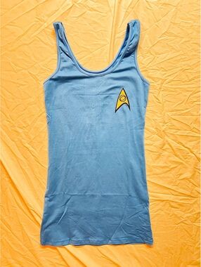 2013 Mighty Fine Star Trek blue Tank Top Large Dress Halloween Costume [COPY]